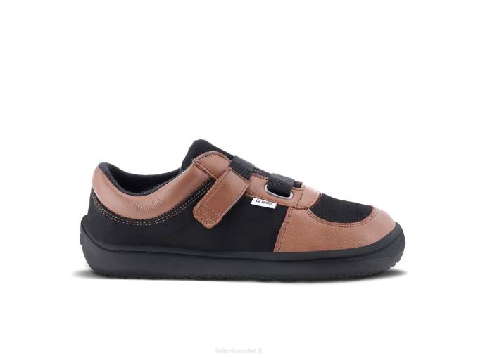 scarpe da ginnastica per bambini a piedi nudi - fluide Marrone nero Be Lenka 80JV201