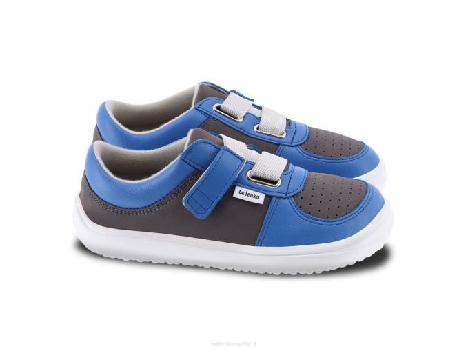 scarpe da ginnastica per bambini a piedi nudi - fluide blu grigio Be Lenka 80JV199