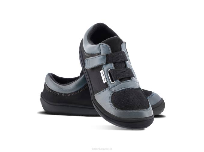 scarpe da ginnastica per bambini a piedi nudi - fluide carbone e nero Be Lenka 80JV200