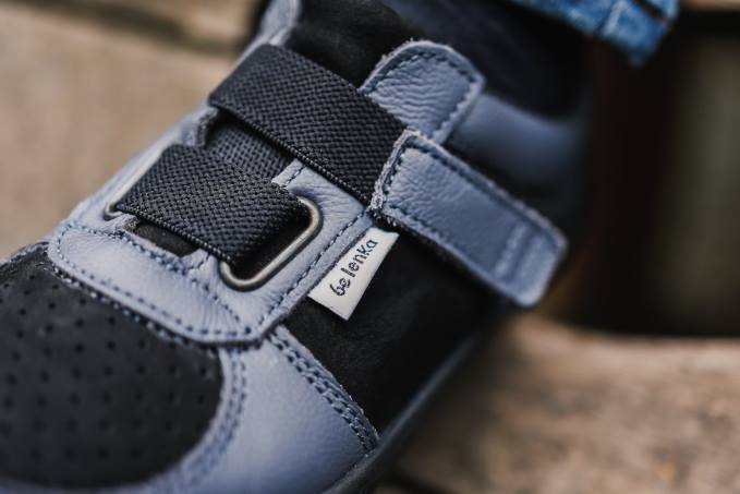scarpe da ginnastica per bambini a piedi nudi - fluide carbone e nero Be Lenka 80JV200