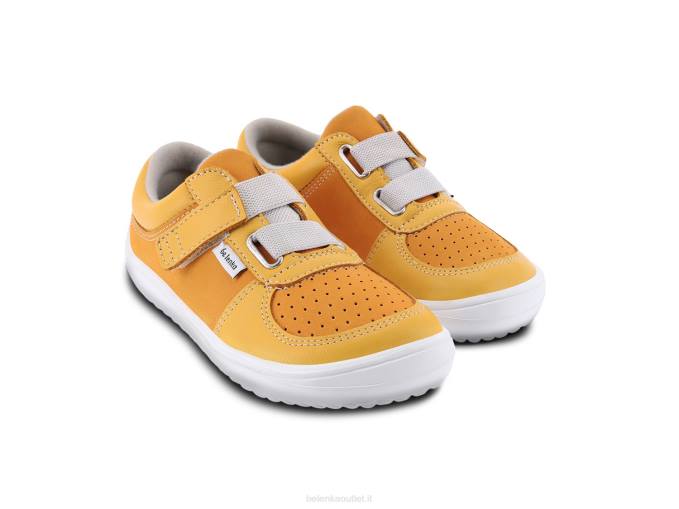 scarpe da ginnastica per bambini a piedi nudi - fluide senape e mango Be Lenka 80JV198
