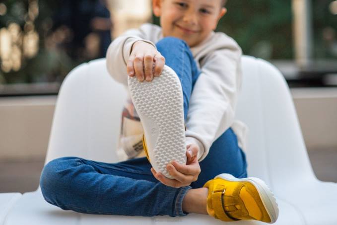 scarpe da ginnastica per bambini a piedi nudi - gioia giallo Be Lenka 80JV219