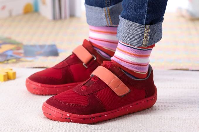 scarpe da ginnastica per bambini a piedi nudi - gioia tutto rosso Be Lenka 80JV223