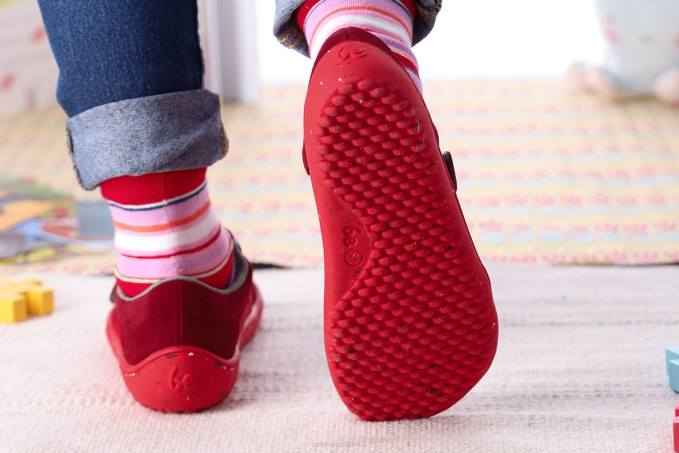 scarpe da ginnastica per bambini a piedi nudi - gioia tutto rosso Be Lenka 80JV223