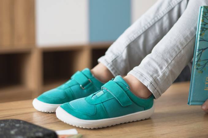 scarpe da ginnastica per bambini a piedi nudi - gioia verde acqua Be Lenka 80JV218