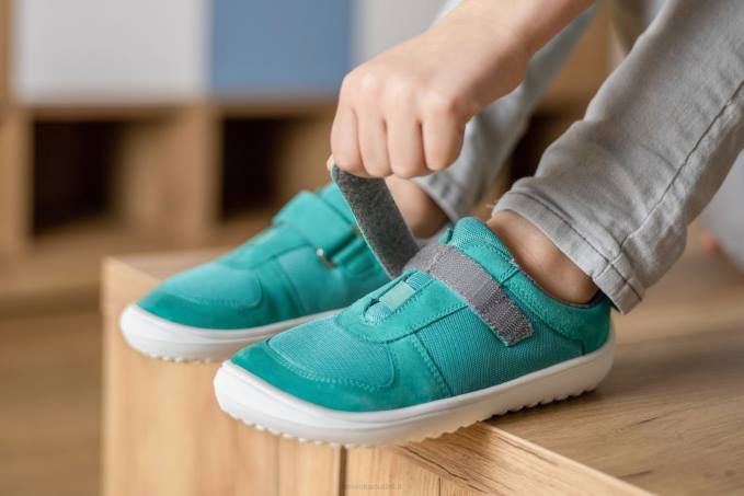 scarpe da ginnastica per bambini a piedi nudi - gioia verde acqua Be Lenka 80JV218