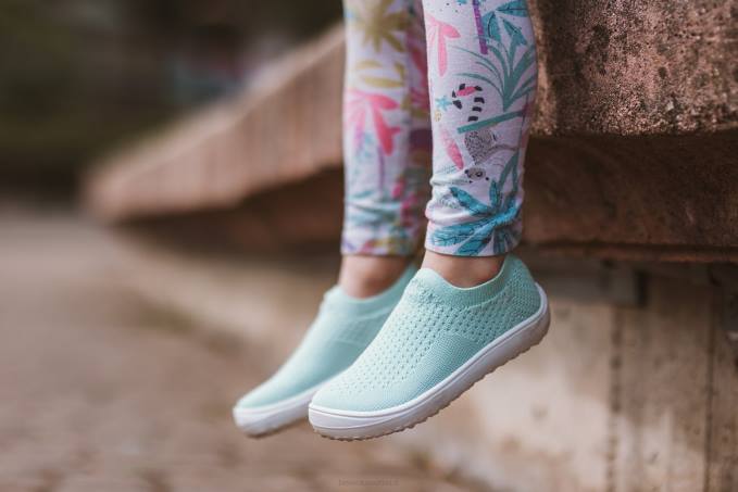 vantaggio delle scarpe da ginnastica a piedi nudi per bambini menta verde Be Lenka 80JV216