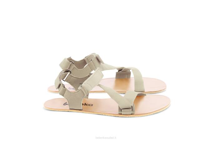 donne sandali a piedi nudi - flexi verde beige Be Lenka 80JV178
