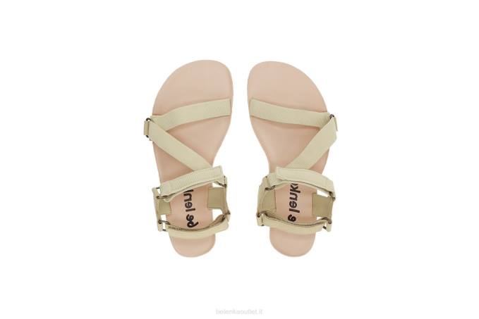 donne sandali a piedi nudi - flexi verde beige Be Lenka 80JV178