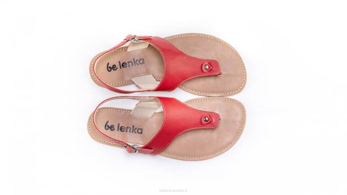 donne sandali a piedi nudi - passeggiata rosso Be Lenka 80JV144