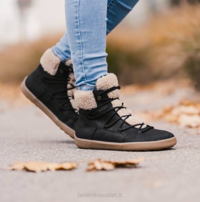 donne beatitudine degli stivali invernali a piedi nudi nero Be Lenka 80JV142