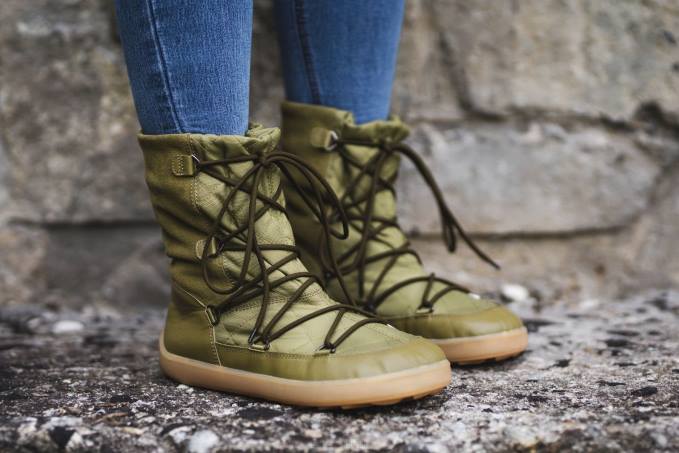 donne stivali invernali a piedi nudi donna snowfox Army Green Be Lenka 80JV150