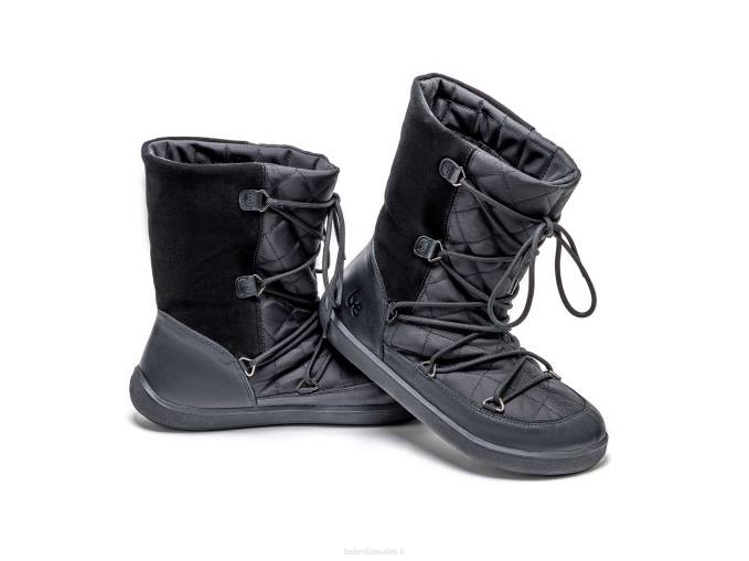 donne stivali invernali a piedi nudi donna snowfox tutto nero Be Lenka 80JV149