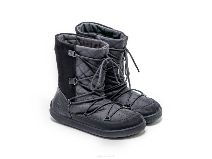 donne stivali invernali a piedi nudi donna snowfox tutto nero Be Lenka 80JV149