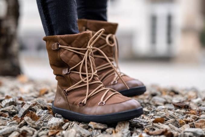 donne stivali invernali a piedi nudi snowfox (donne) Marrone scuro Be Lenka 80JV151