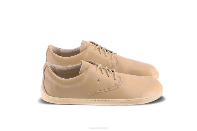 uomini scarpe a piedi nudi paesaggio urbano marrone caramello salato Be Lenka 80JV1