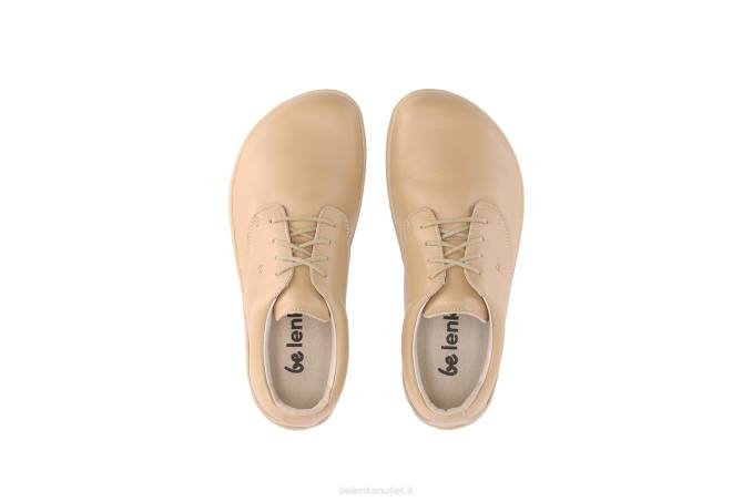uomini scarpe a piedi nudi paesaggio urbano marrone caramello salato Be Lenka 80JV1