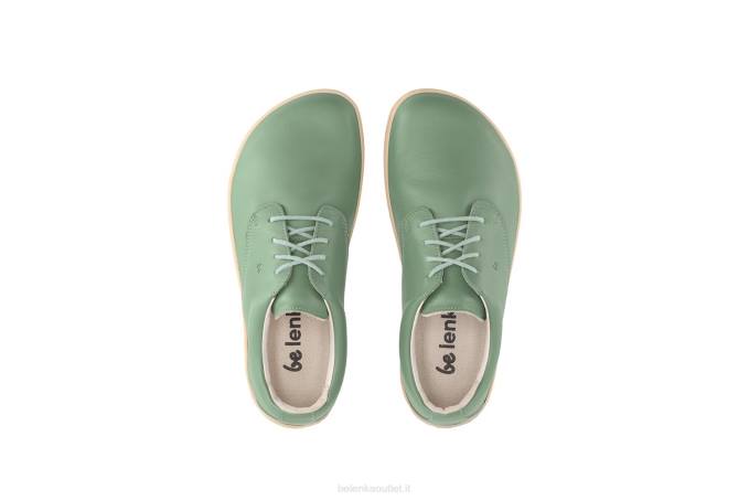 uomini scarpe a piedi nudi paesaggio urbano verde salvia Be Lenka 80JV3