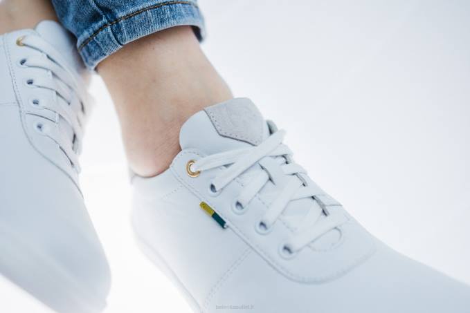 uomini scarpe a piedi nudi - royale bianco e beige Be Lenka 80JV7