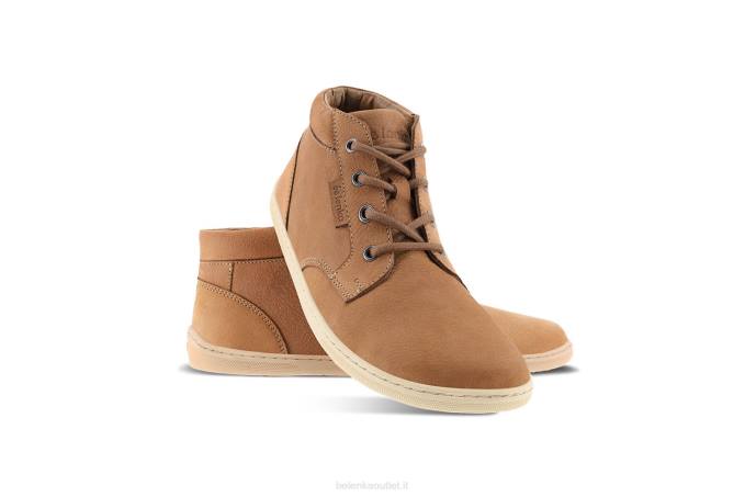 uomini scarpe a piedi nudi - sinergia cognac e beige Be Lenka 80JV20