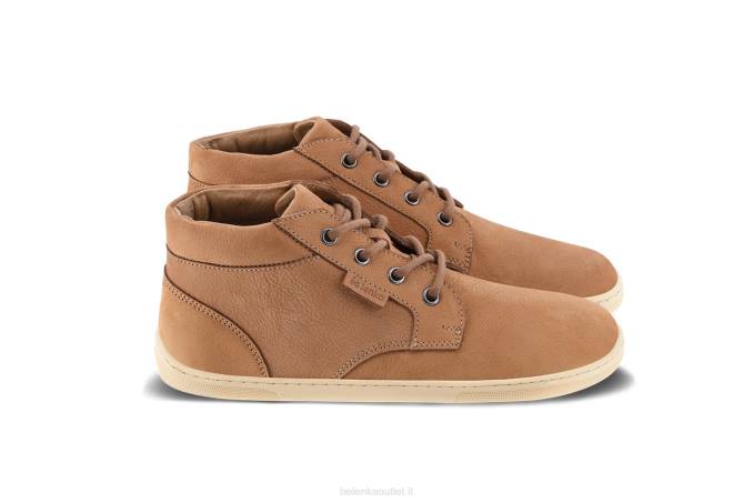 uomini scarpe a piedi nudi - sinergia cognac e beige Be Lenka 80JV20