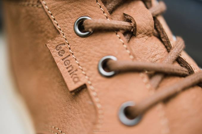 uomini scarpe a piedi nudi - sinergia cognac e beige Be Lenka 80JV20