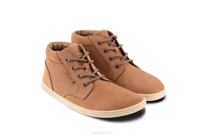 uomini scarpe a piedi nudi - sinergia cognac e beige Be Lenka 80JV20