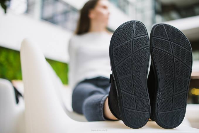 uomini scarpe a piedi nudi - sinergia tutto nero Be Lenka 80JV19