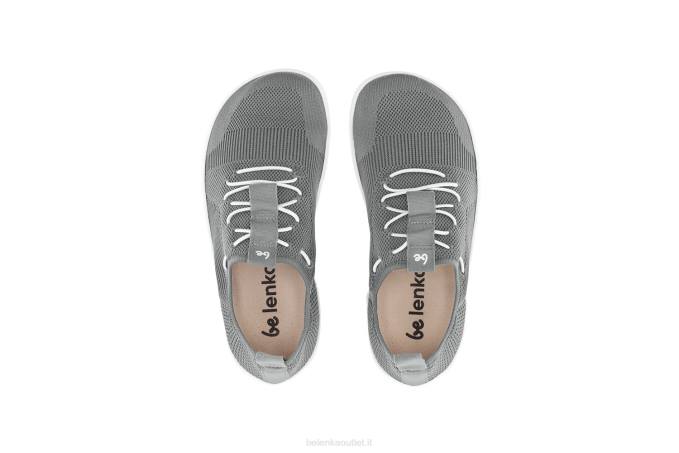 uomini le scarpe da ginnastica a piedi nudi elevano grigio Be Lenka 80JV34