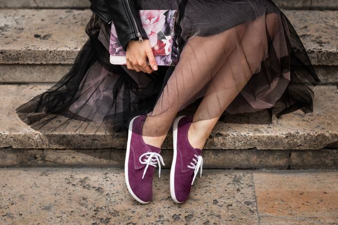 uomini scarpe a piedi nudi - città prugna e bianco Be Lenka 80JV122