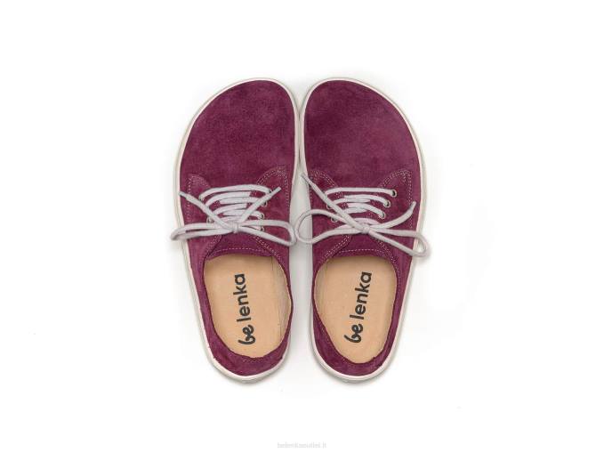 uomini scarpe a piedi nudi - città prugna e bianco Be Lenka 80JV122
