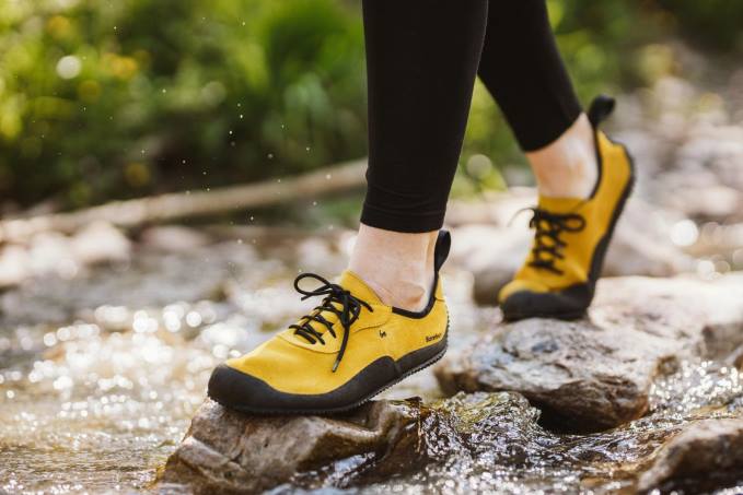 uomini scarpe a piedi nudi trailwalker mostarda Be Lenka 80JV106