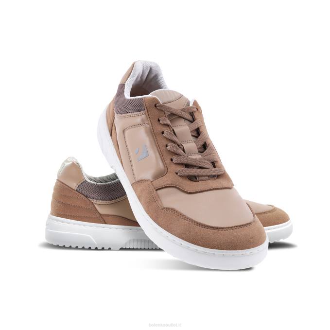 uomini scarpe da ginnastica a piedi nudi barebarics - assioma marrone e bianco Be Lenka 80JV101