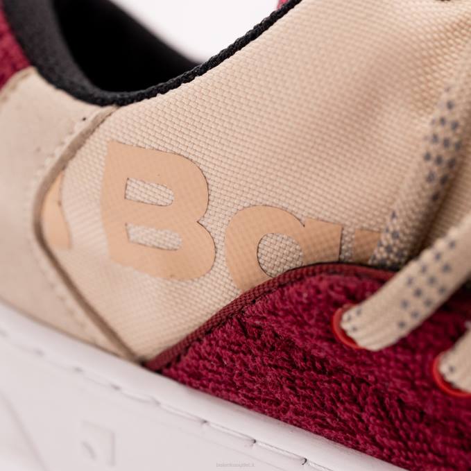 uomini scarpe da ginnastica a piedi nudi barebarics - atmosfera beige e rosso Be Lenka 80JV103