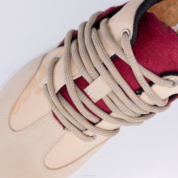 uomini scarpe da ginnastica a piedi nudi barebarics - atmosfera beige e rosso Be Lenka 80JV103