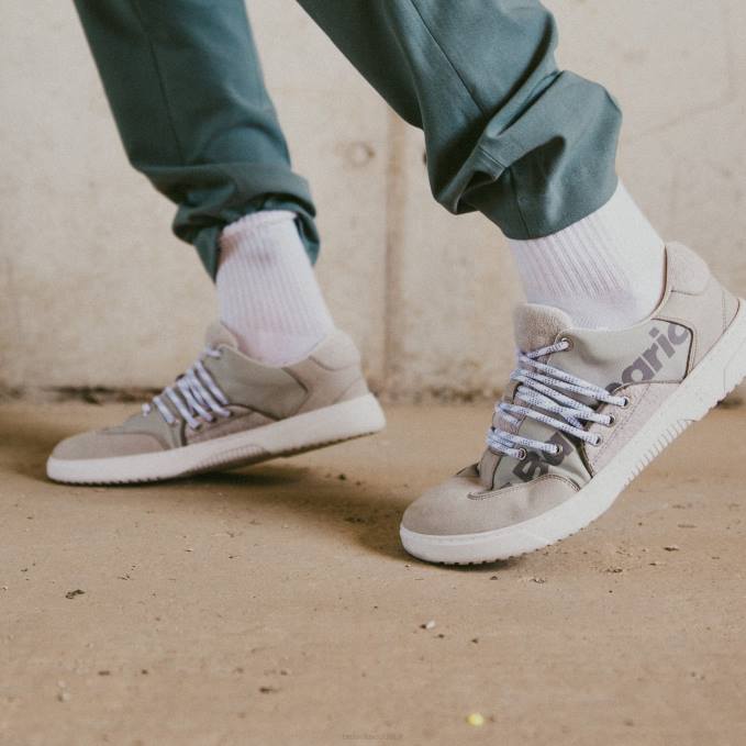 uomini scarpe da ginnastica a piedi nudi barebarics - atmosfera grigio e bianco Be Lenka 80JV105