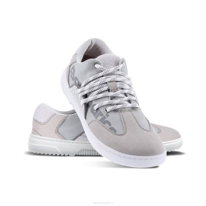 uomini scarpe da ginnastica a piedi nudi barebarics - atmosfera grigio e bianco Be Lenka 80JV105
