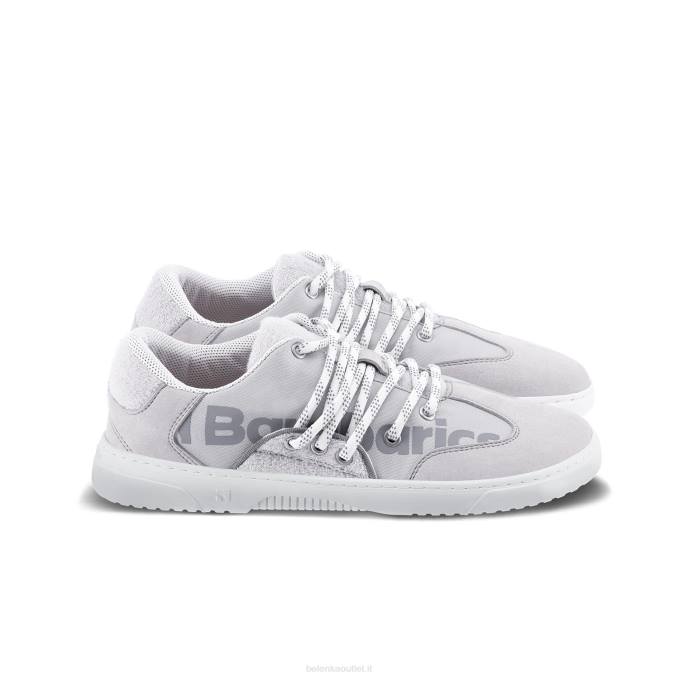 uomini scarpe da ginnastica a piedi nudi barebarics - atmosfera grigio e bianco Be Lenka 80JV105