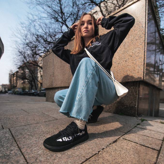 uomini scarpe da ginnastica a piedi nudi barebarics - atmosfera nero Be Lenka 80JV104