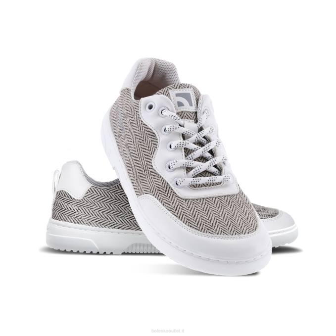 uomini scarpe da ginnastica a piedi nudi barebarics - complimenti bianco e grigio Be Lenka 80JV86