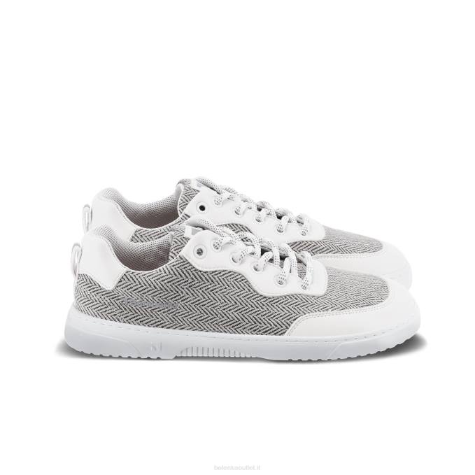 uomini scarpe da ginnastica a piedi nudi barebarics - complimenti bianco e grigio Be Lenka 80JV86