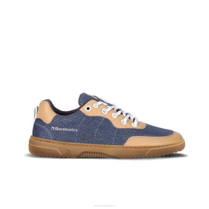 uomini scarpe da ginnastica a piedi nudi barebarics - complimenti marrone e blu Be Lenka 80JV85