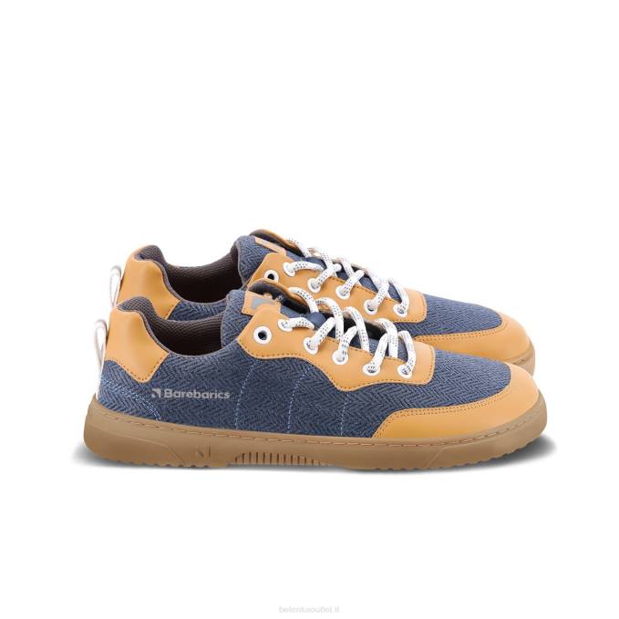 uomini scarpe da ginnastica a piedi nudi barebarics - complimenti marrone e blu Be Lenka 80JV85