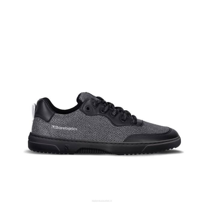 uomini scarpe da ginnastica a piedi nudi barebarics - complimenti nero e grigio Be Lenka 80JV83