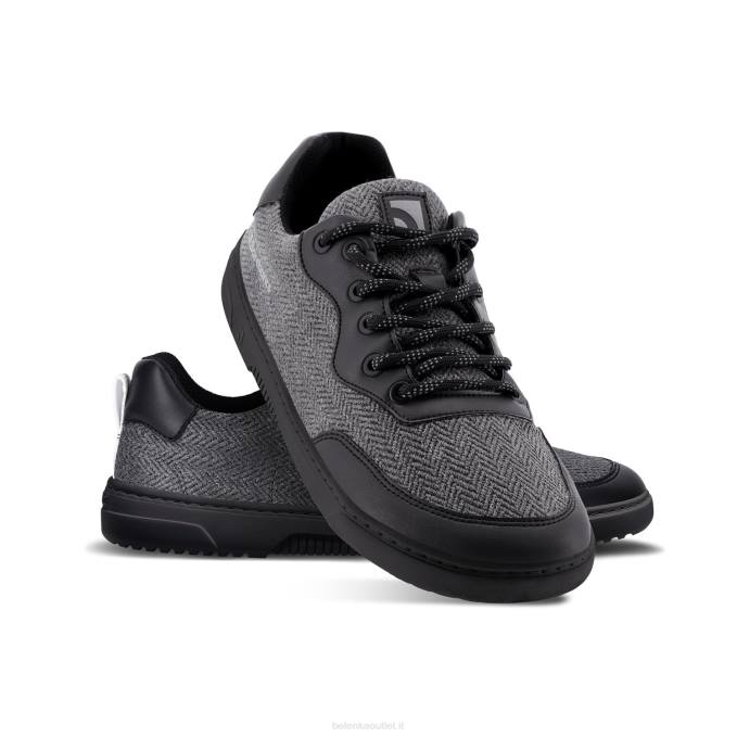 uomini scarpe da ginnastica a piedi nudi barebarics - complimenti nero e grigio Be Lenka 80JV83