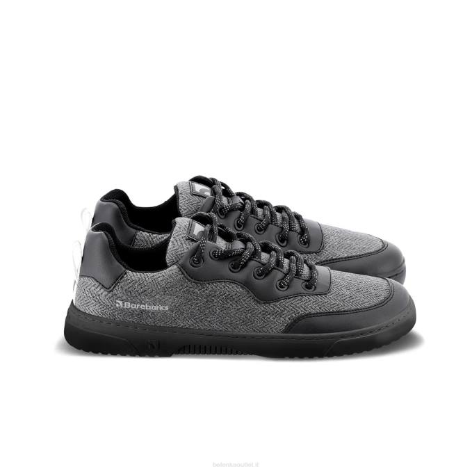 uomini scarpe da ginnastica a piedi nudi barebarics - complimenti nero e grigio Be Lenka 80JV83