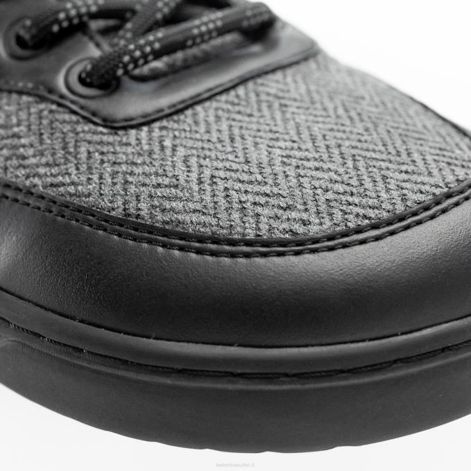 uomini scarpe da ginnastica a piedi nudi barebarics - complimenti nero e grigio Be Lenka 80JV83
