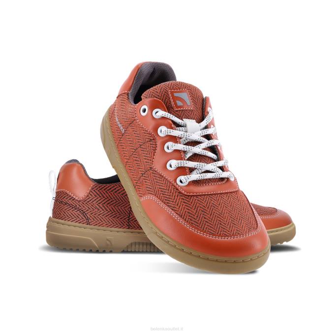 uomini scarpe da ginnastica a piedi nudi barebarics - complimenti rosso mattone Be Lenka 80JV84