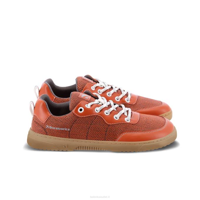 uomini scarpe da ginnastica a piedi nudi barebarics - complimenti rosso mattone Be Lenka 80JV84