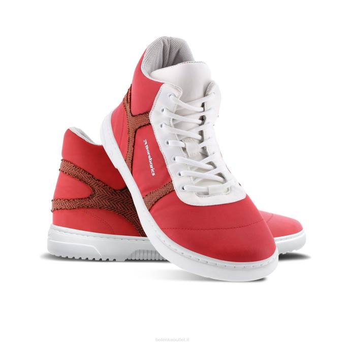 uomini scarpe da ginnastica a piedi nudi barebarics - hifly rosso bianco Be Lenka 80JV91